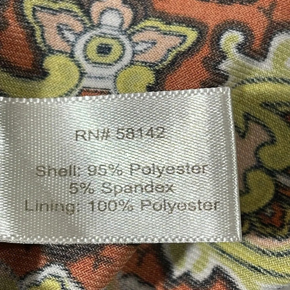 Boston Proper Muse Size 4 Brown Yellow Jersey Off The Shoulder Dress - Picture 9 of 10